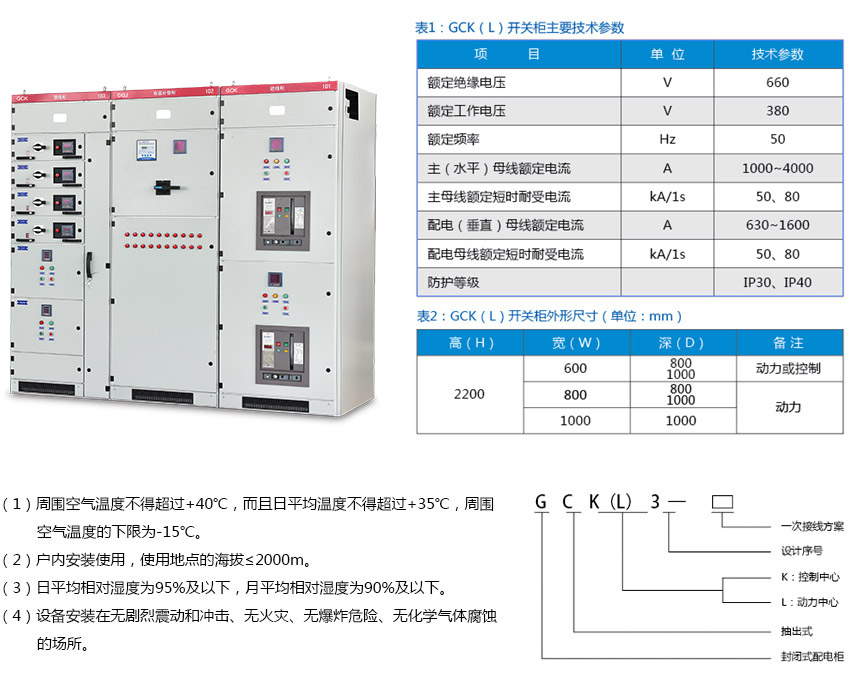 GCK(L)低压抽出式开关柜